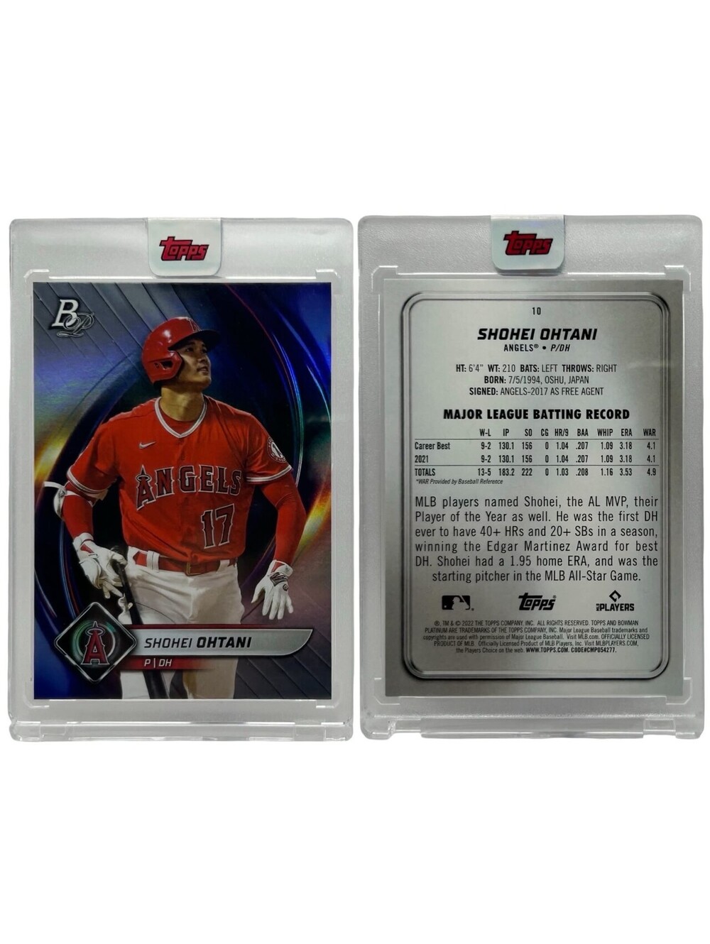 2022 Bowman Platinum Shohei Ohtani #10 LA Angels